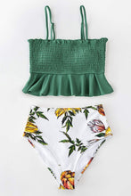 
                        
                          Muat gambar ke penampil Galeri, CUPSHE Women's High Waist Bikini Swimsuit Ruffle Smock Floral Print Two Piece Bathing Suit
                        
                      