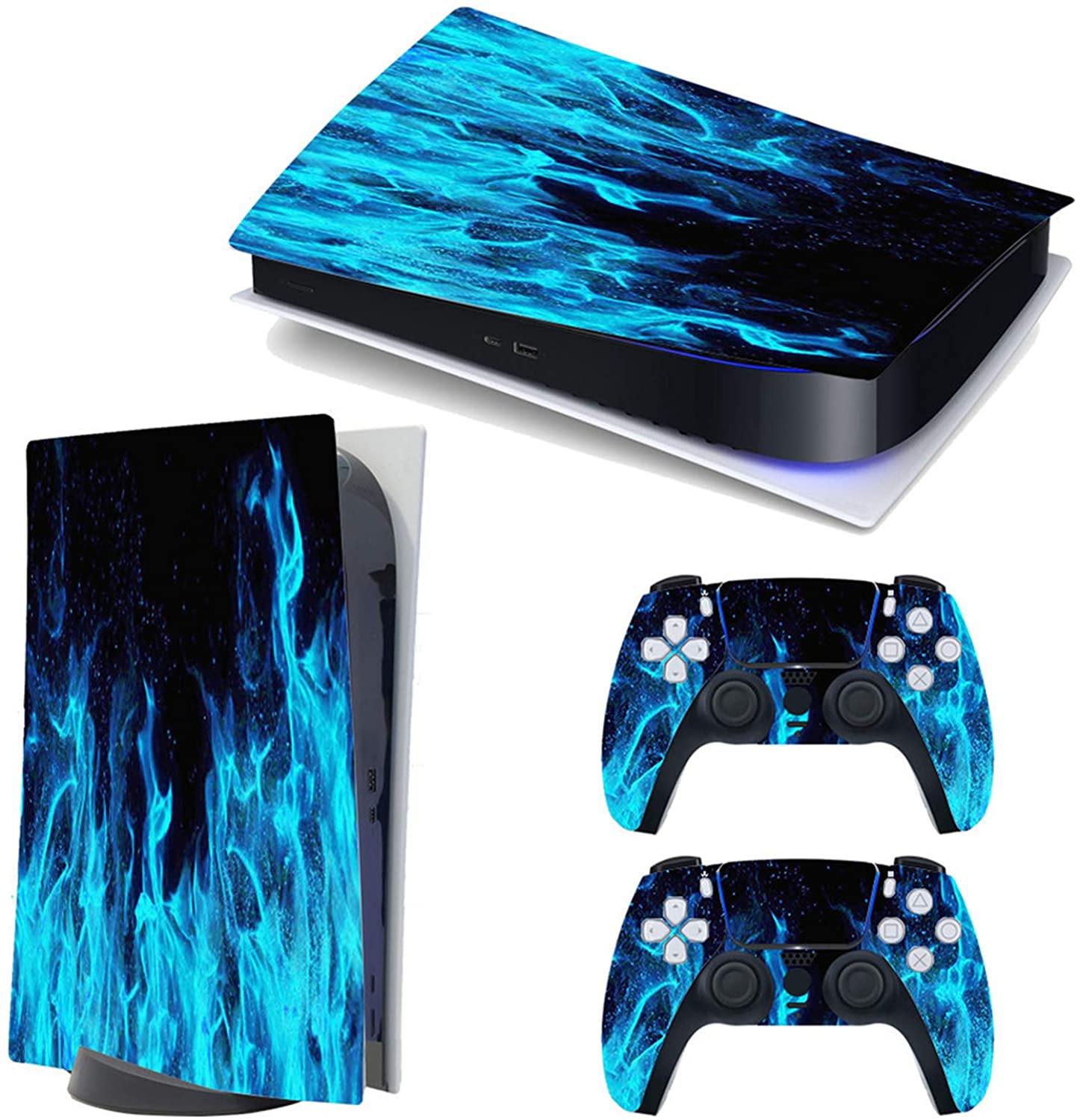 gotor Vinyl Sticker Pattern Decals Skin for PS5 Playstation 5 Console and 2 Controllers Skins (Playstation 5 Digital Edition, Type-E) - JOY2ESpree