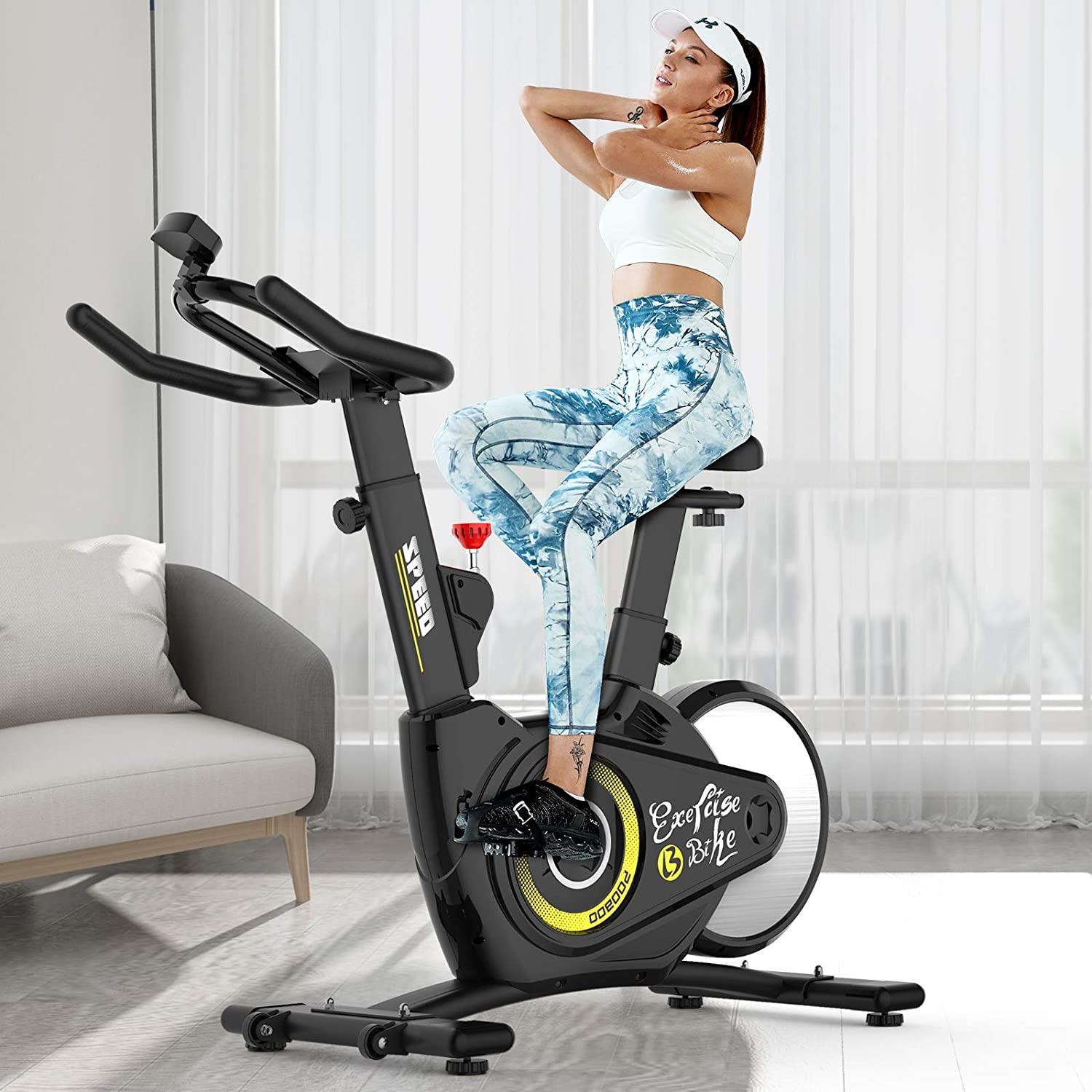 Pooboo Indoor Cycling Bike, Magnetic Resistance Stationary Bike - JOY2ESpree
