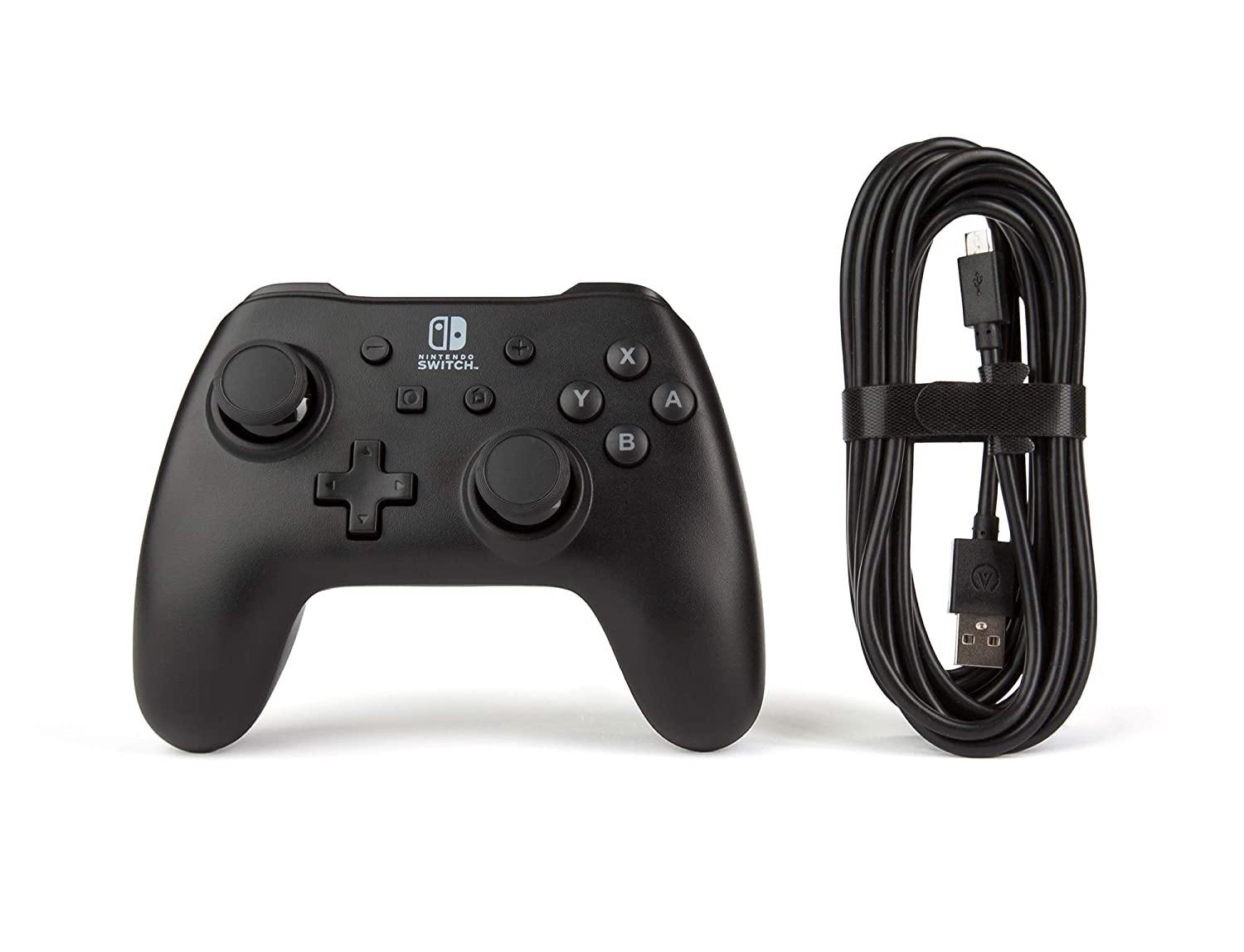 PowerA Enhanced Wired Controller for Nintendo Switch - Mario White, Gamepad, Wired Video Game Controller, Gaming Controller - Nintendo Switch - JOY2ESpree