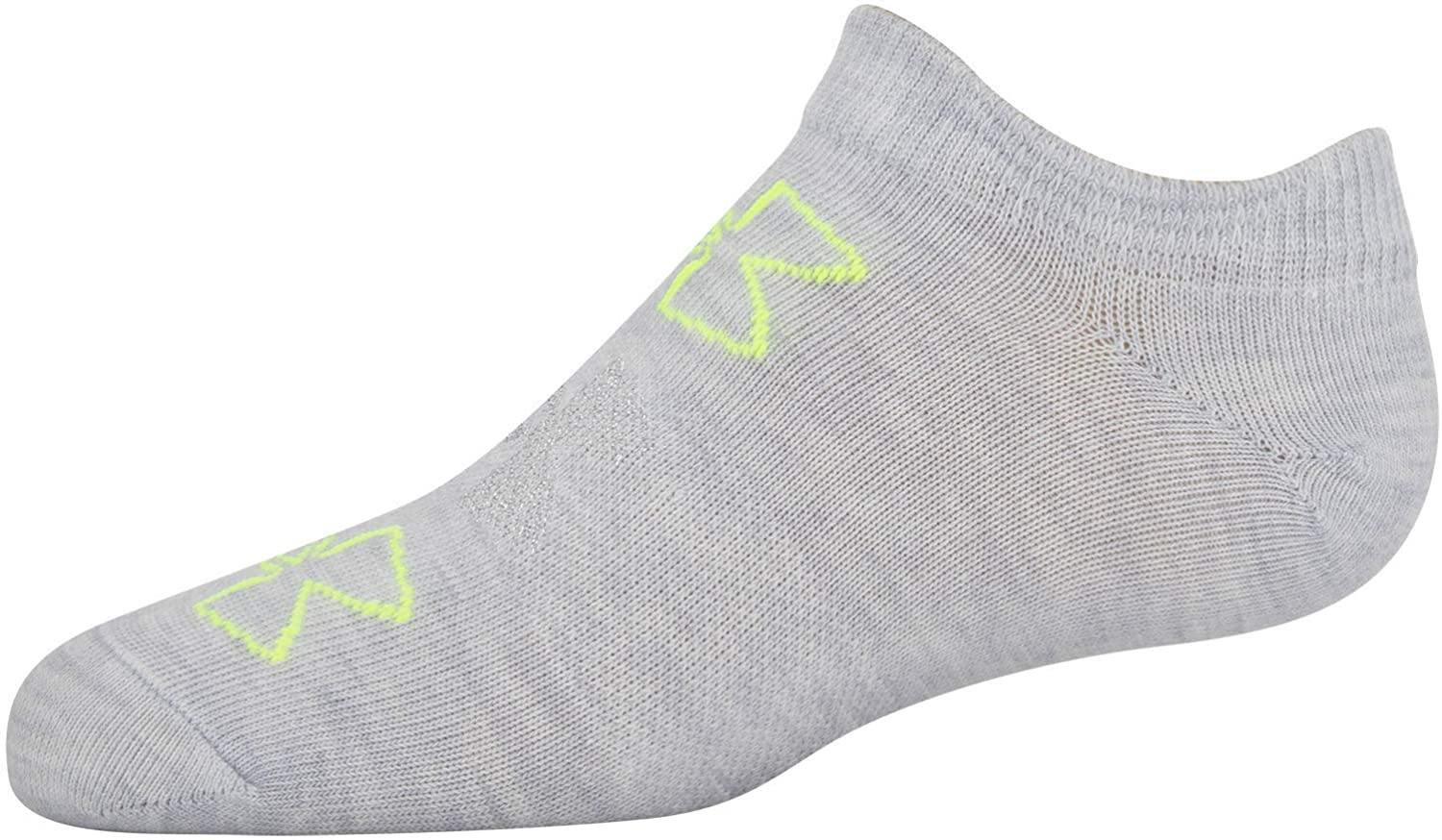 Under Armour Youth Essential 2.0 No Show Socks, 6-Pairs