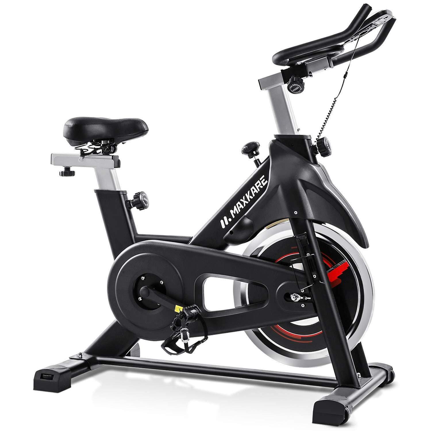 MaxKare Exercise Bike Stationary Indoor Cycling Bike with 35 LBS Flywheel Display Panel Belt Drive for Home Cardio Workout - JOY2ESpree
