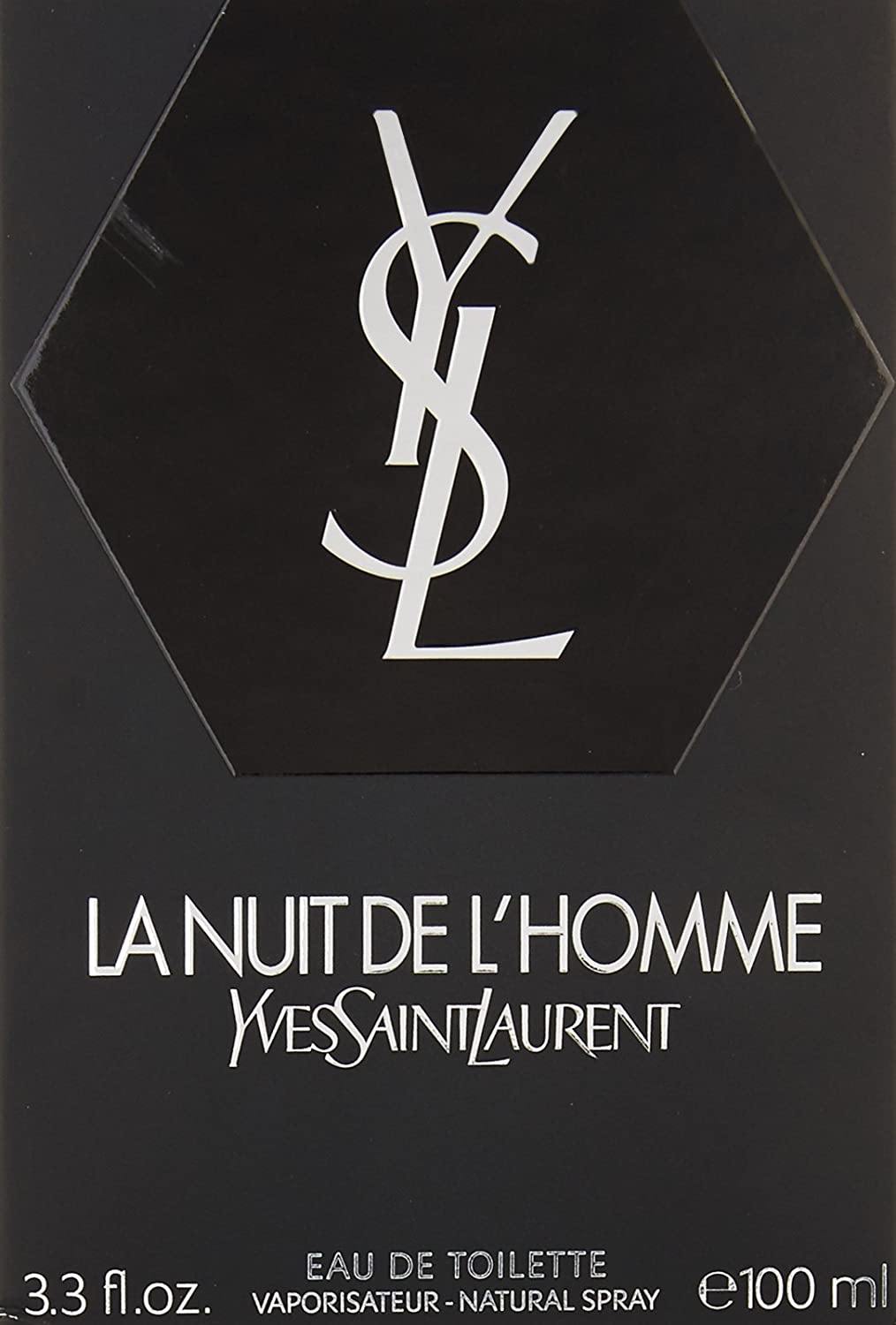 Yves Saint Laurent La Nuit De L'Homme Eau de Toilette Spray, 3.3 Fl Oz