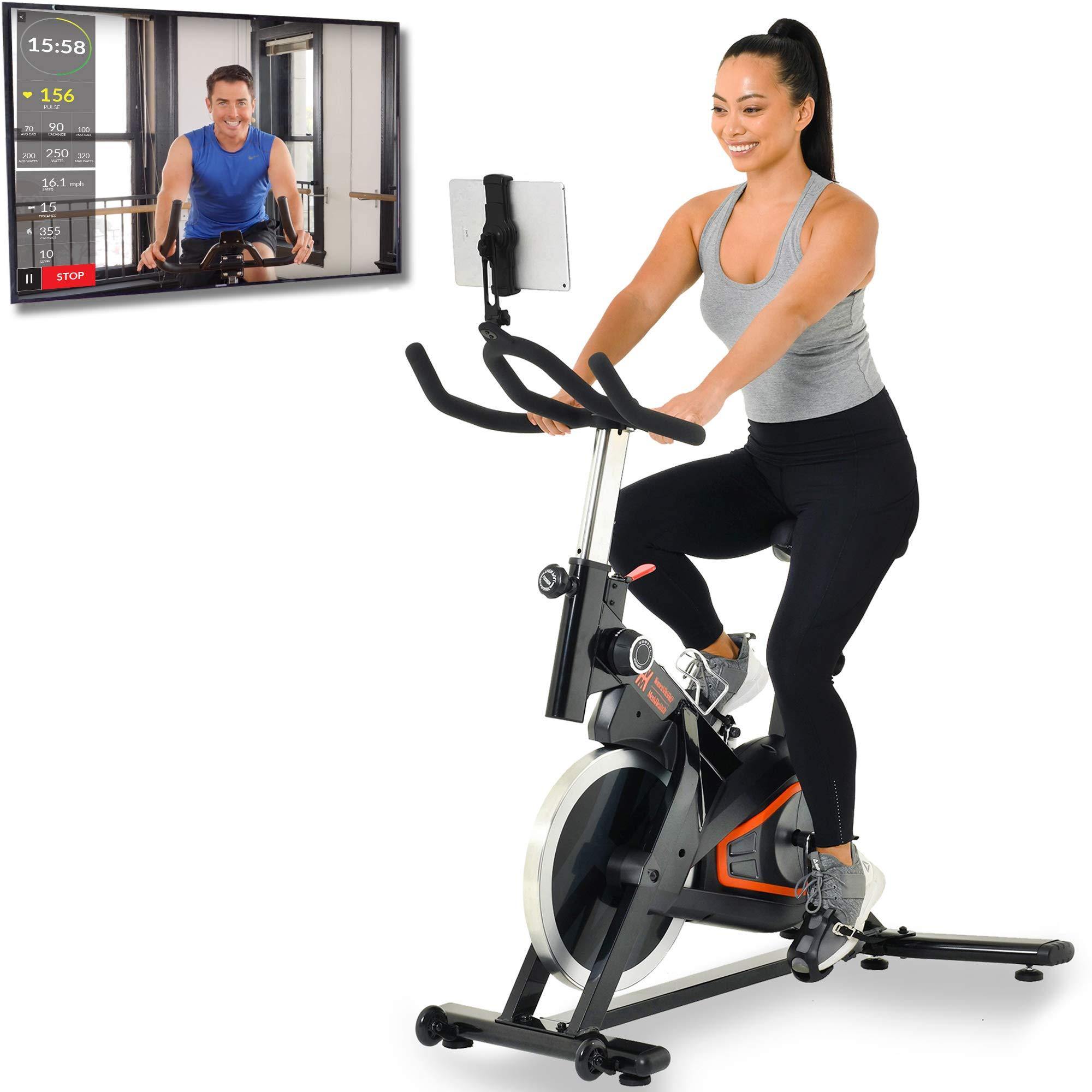 Women’s Health Men’s Health Bluetooth Indoor Cycling Bike with OPTIONAL 6 Month Subscription of the MyCloudFitness App - JOY2ESpree