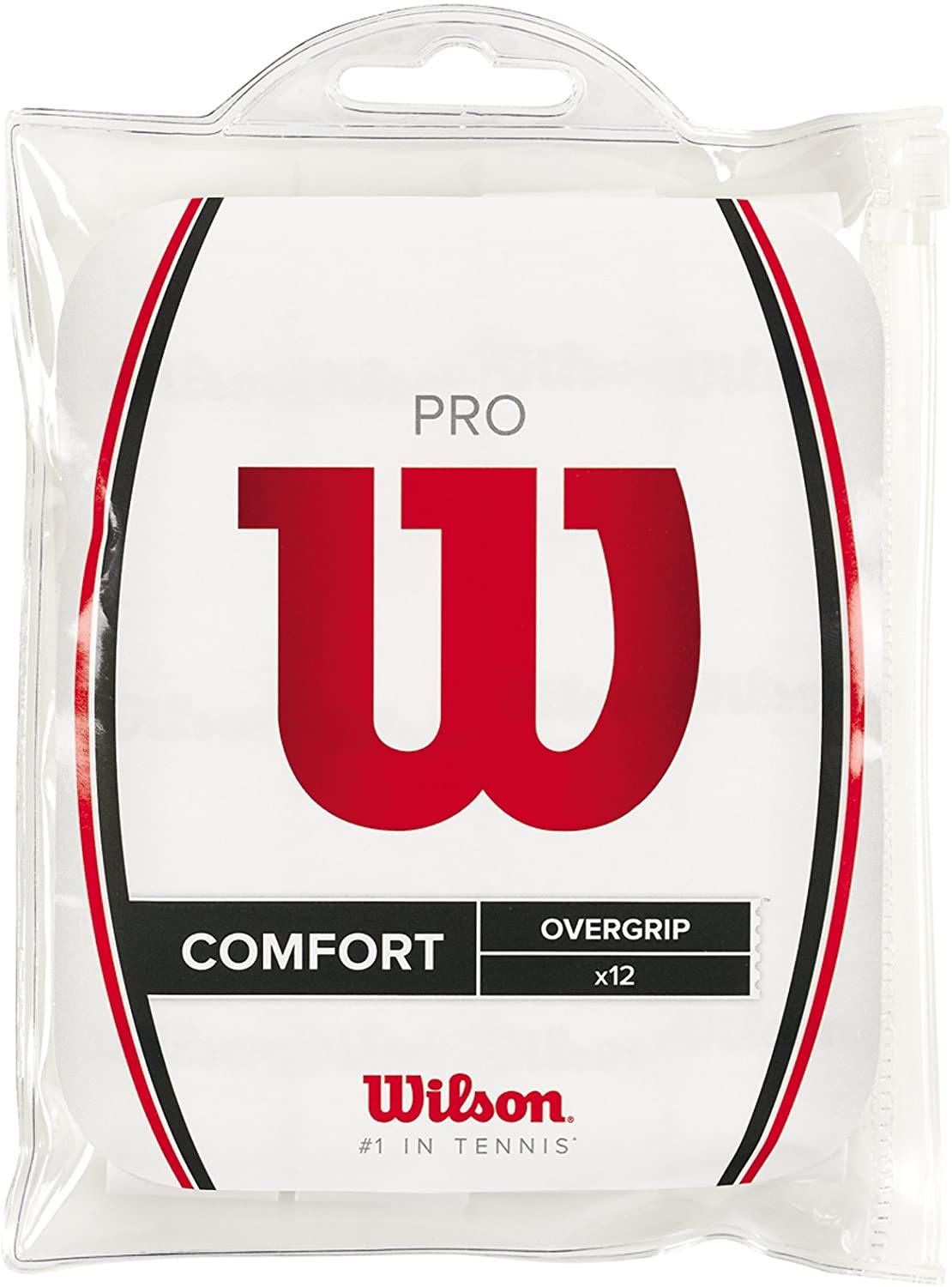 Wilson Pro Overgrip-Comfort 12 Pack. White - JOY2ESpree