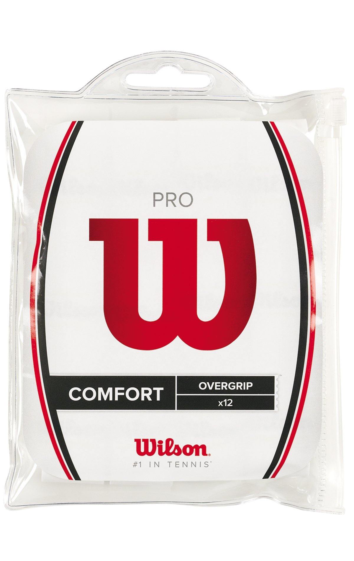 Wilson Pro Overgrip-Comfort 12 Pack. White - JOY2ESpree