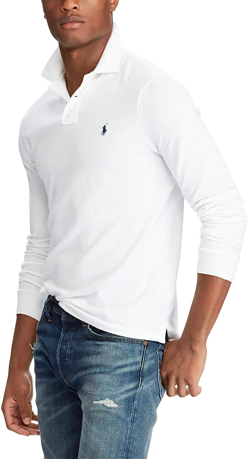 POLO RALPH LAUREN Men's Long Sleeve Mesh Polo Shirt