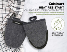 
                        
                          Muat gambar ke penampil Galeri, Cuisinart Chambray Neoprene Mini Oven Mitts, 2 Pack – Heat Resistant to 400 F . - JOY2ESpree
                        
                      