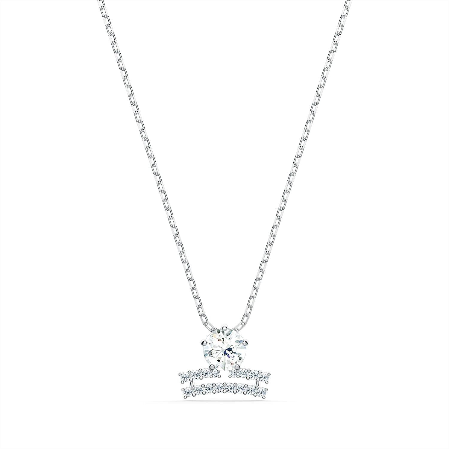 SWAROVSKI Women's All Zodiac Symbols Crystal Pendant, Mixed Metal Finish, Clear White Crystal Necklace Jewelry Collection - JOY2ESpree