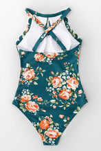 
                        
                          गैलरी व्यूवर में इमेज लोड करें, CUPSHE Women's One Piece Swimsuit Floral Print High Neck Scallop Bathing Suit
                        
                      