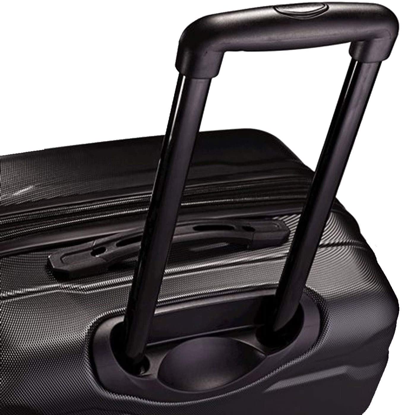 Samsonite Omni PC Hardside Expandable Luggage with Spinner Wheels, Black, Carry-On 20-Inch