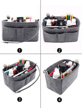 
                        
                          Muat gambar ke penampil Galeri, Felt Fabric Purse Tote Diaper Bag Organizer Insert Bag in Bag with Zipper Inner Pocket For Neverfull Speedy
                        
                      