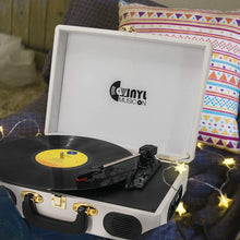 
                        
                          Muat gambar ke penampil Galeri, Retro Record Player for 33/45/78 RPM Vinyl Records,Bluetooth Belt-Drive Turntable - JOY2ESpree
                        
                      