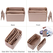 
                        
                          Load image into Gallery viewer, Purse Organizer, Purse Organizer Insert With 2 Metal Zipper, Bag Organizer With RFID Blocking Pocket Purse Organizer insert
                        
                      