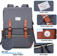 
                        
                          Muat gambar ke penampil Galeri, Modoker Vintage Laptop Backpack for Women Men,School College Backpack
                        
                      
