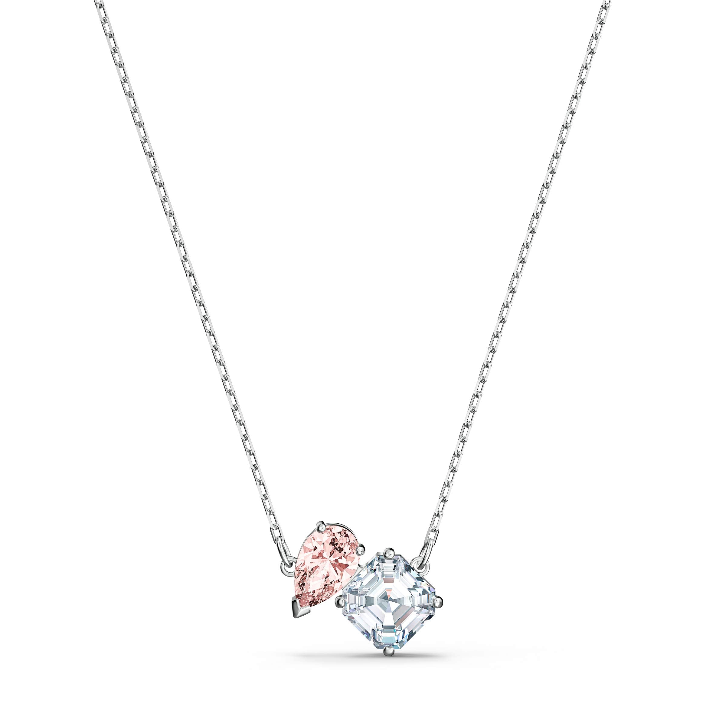 SWAROVSKI Women's Attract Soul Jewelry Collection, Rhodium Finish, Pink Crystals - JOY2ESpree