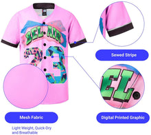 
                        
                          Muat gambar ke penampil Galeri, MOLPE 90s Hip Hop Clothing for Men and Women, Unisex Bel Air 23 Baseball Jersey, Mens Printed Urban Shirts for Party
                        
                      