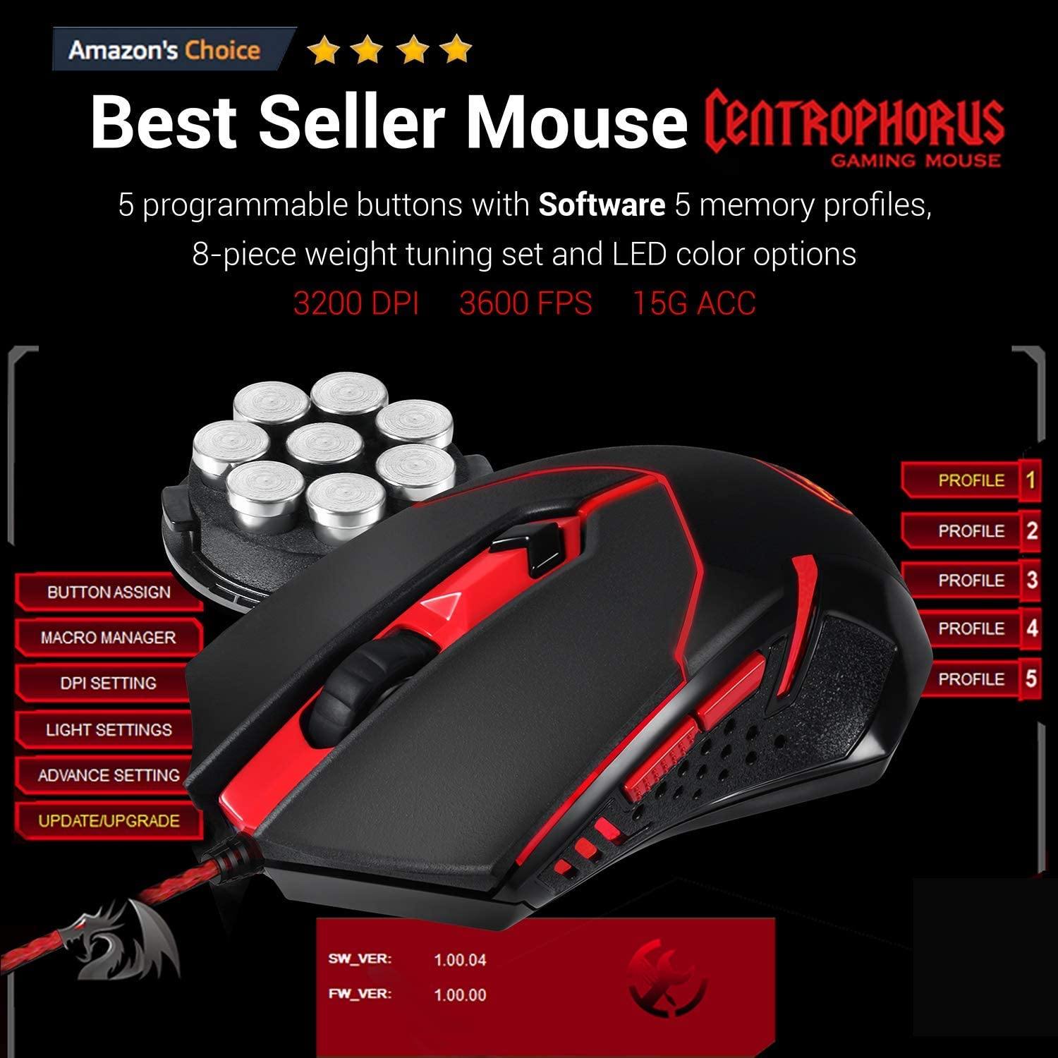 Redragon S101 Wired Gaming Keyboard and Mouse Combo RGB Backlit Gaming Keyboard - JOY2ESpree