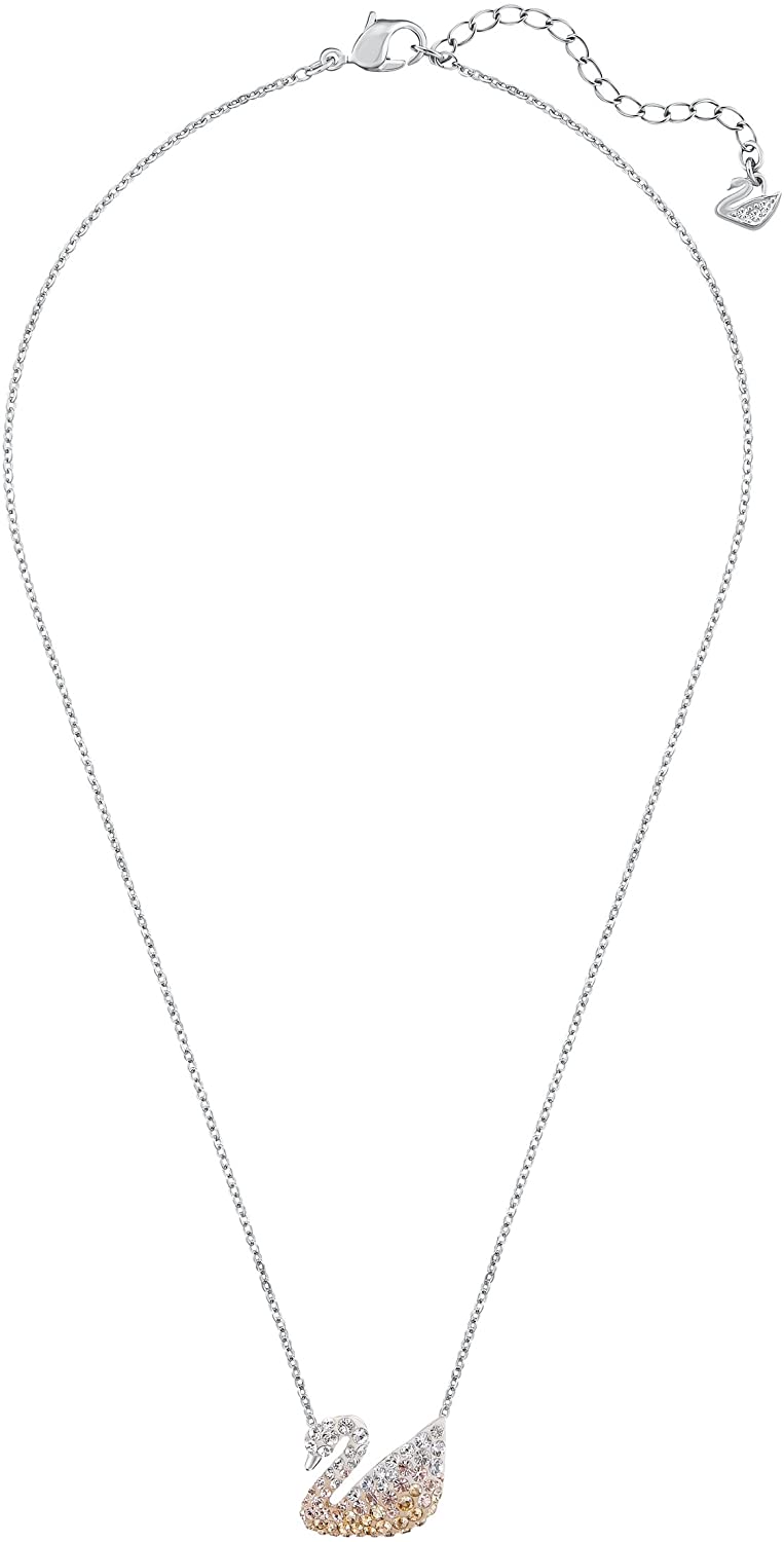 SWAROVSKI Women's Iconic Swan Crystal Jewelry Collection, Rhodium Finish - JOY2ESpree