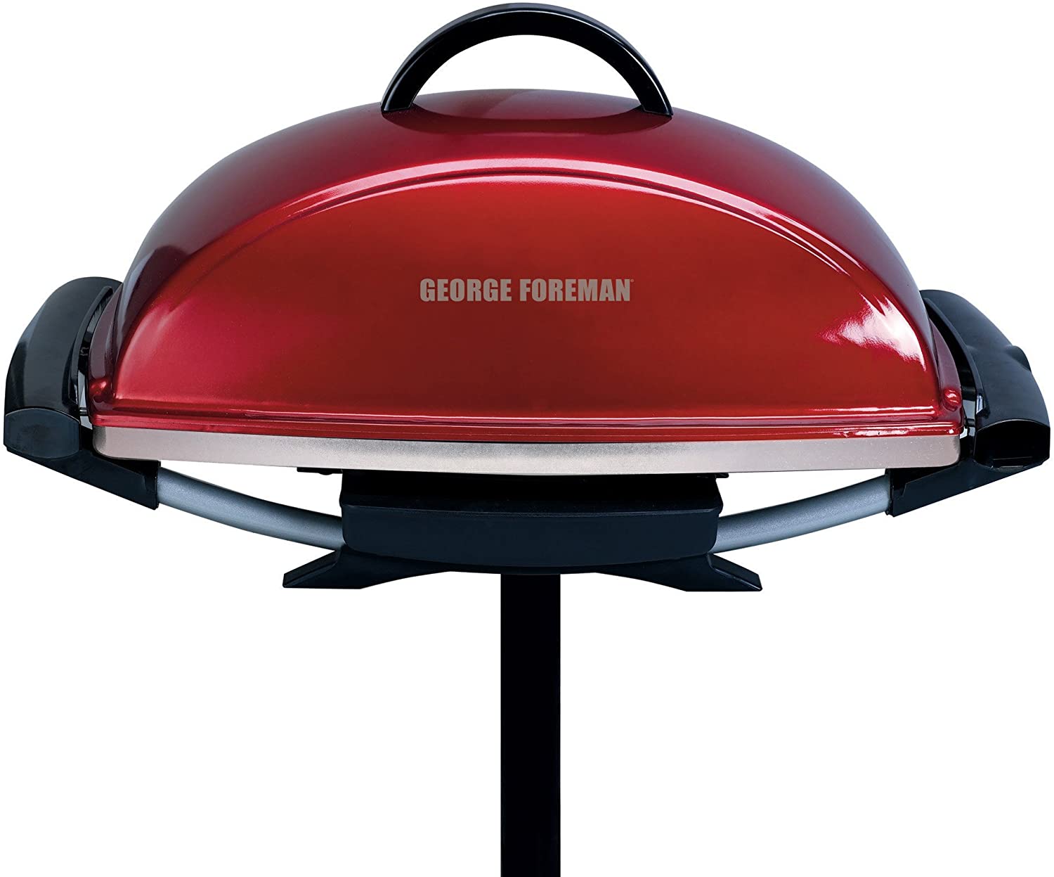 George Foreman 12-Serving Indoor/Outdoor Rectangular Electric Grill, Red, GFO201R - JOY2ESpree