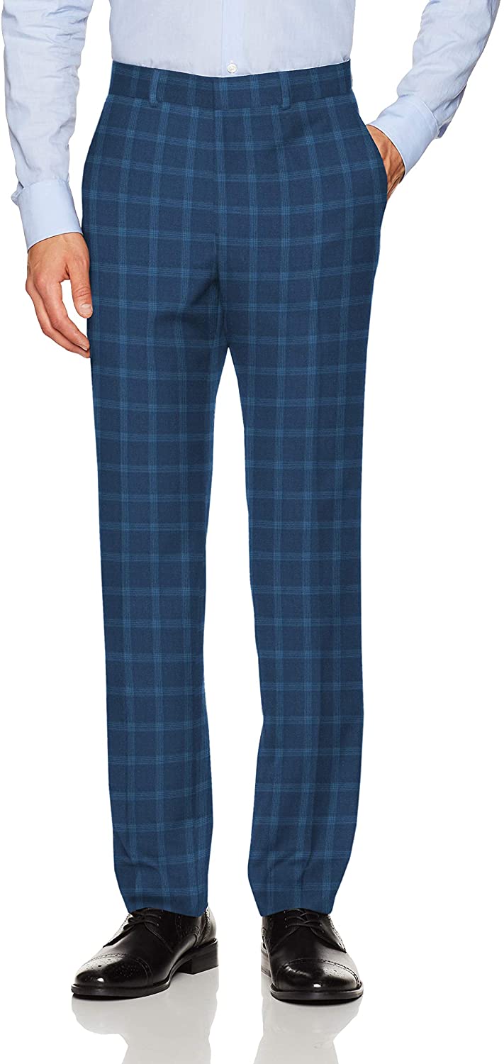 Unlisted by Kenneth Cole Men's 2 Button Slim Fit Suit with Hemmed Pant