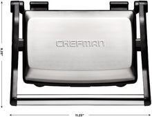 
                        
                          画像をギャラリービューアに読み込む, Chefman Panini Press Grill and Gourmet Sandwich Maker Non-Stick Coated Plates - JOY2ESpree
                        
                      