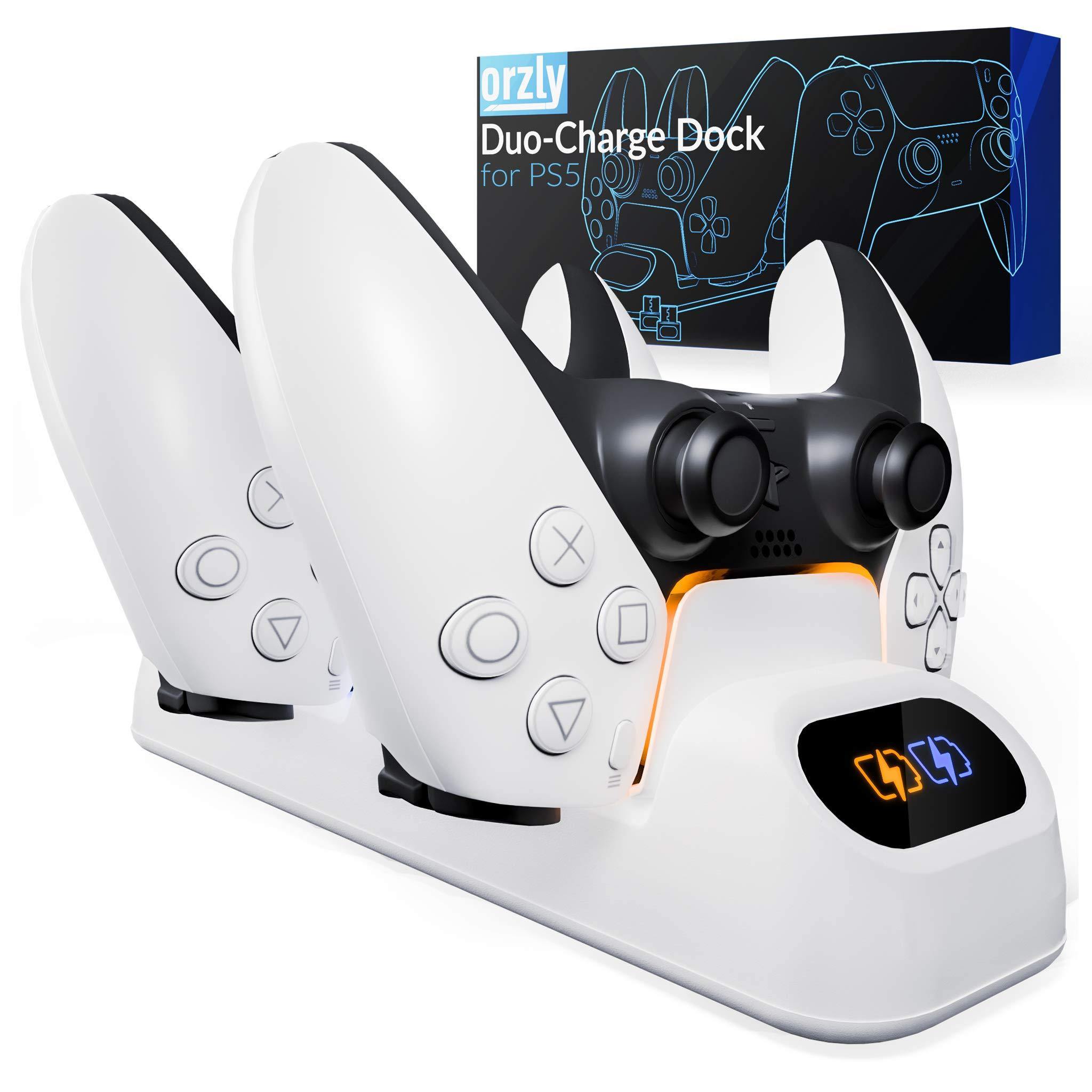 Orzly PS5 Controller Charging Station Made for Playstation 5 Console DualSense PS5 Controllers - JOY2ESpree