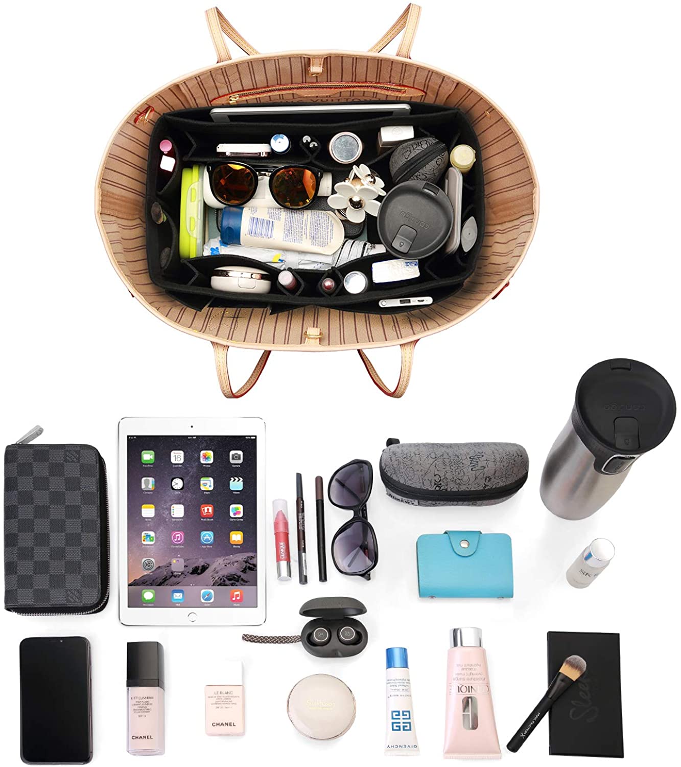 Felt Purse Organizer, Bag in Bag Organizer For Tote & Handbag Speedy Neverfull, Medium Large Extra Large