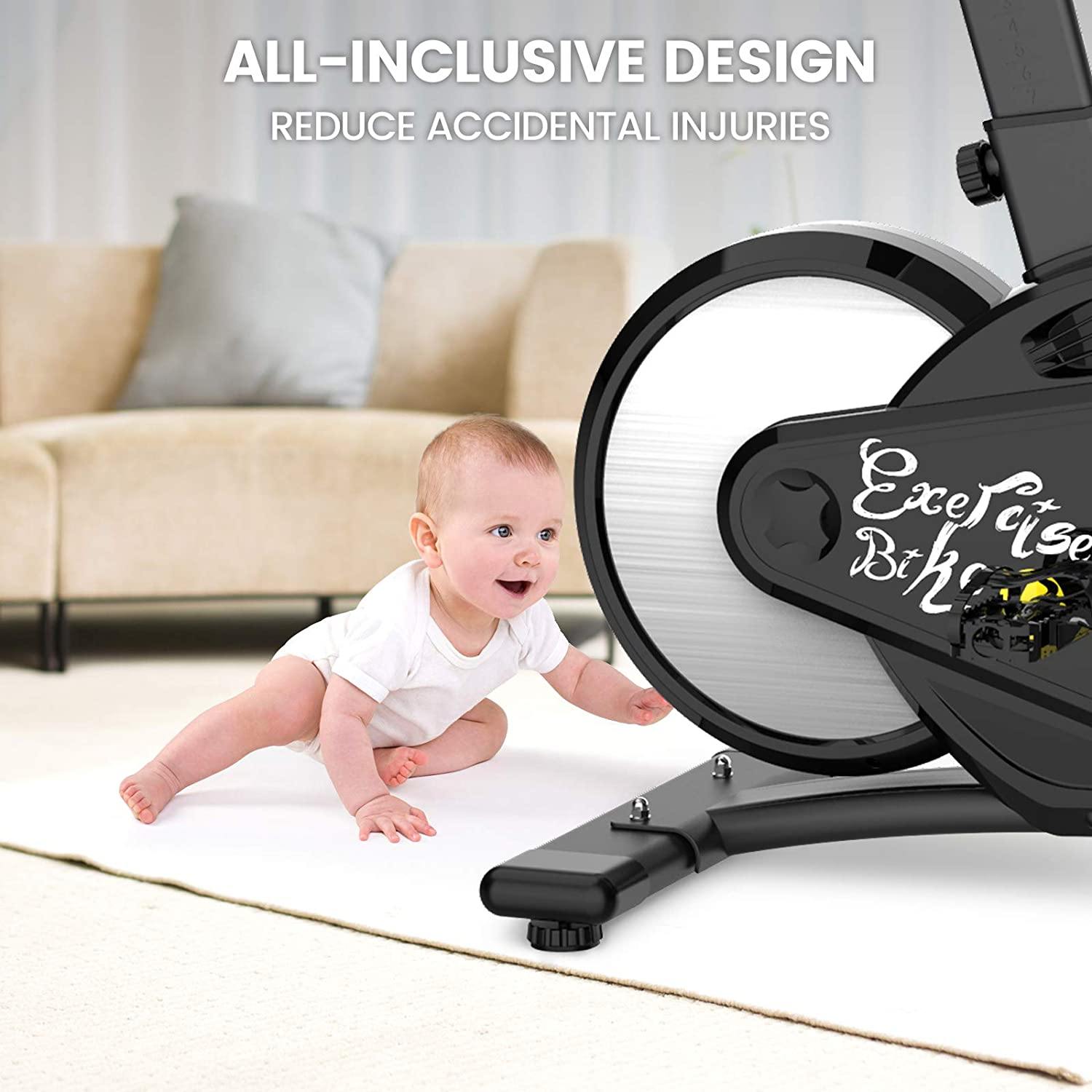 Pooboo Indoor Cycling Bike, Magnetic Resistance Stationary Bike - JOY2ESpree