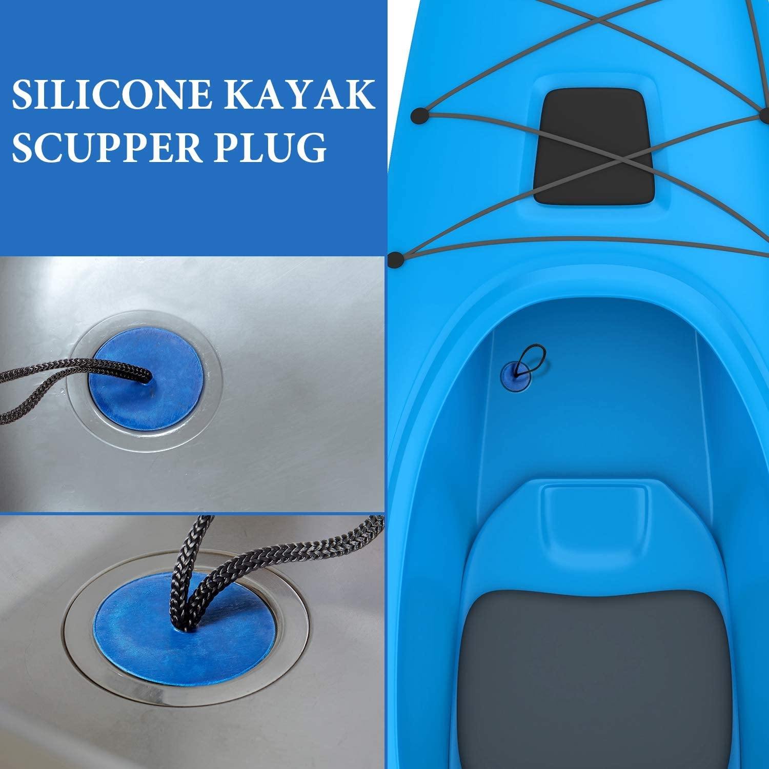 12 Packs Universal Kayak Scupper Plug Kit for Native Kayaks Hobie Kayaks Wilderness Systems Kayaks Perception Kayaks and More