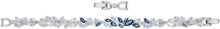 
                        
                          Load image into Gallery viewer, Swarovski Women's Louison Jewelry Collection, Rhodium Finish, Blue Crystals, Clear Crystals - JOY2ESpree
                        
                      