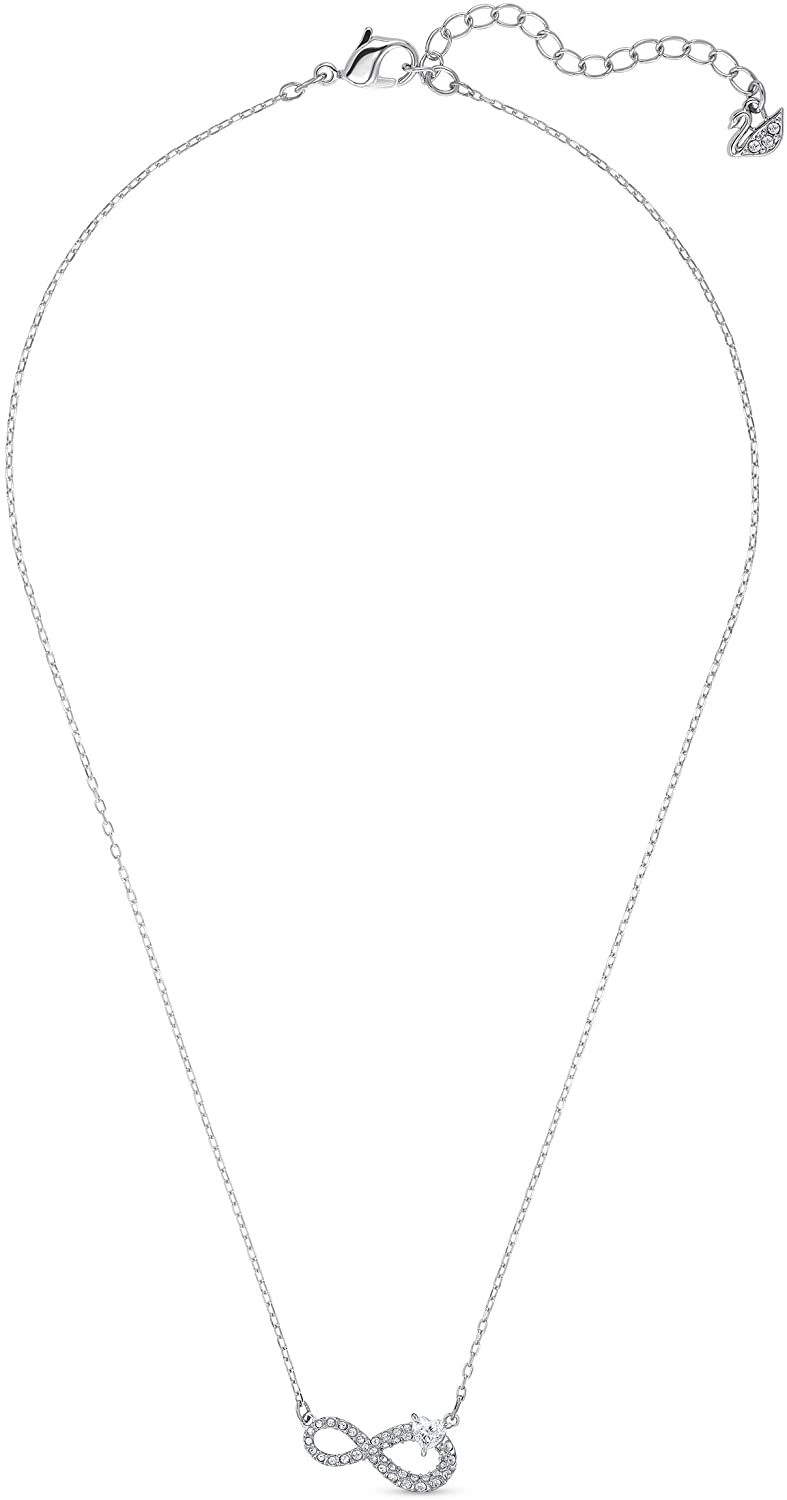 SWAROVSKI Women's Infinity Jewelry Set Collection, Rose Gold Tone & Rhodium Finish, Clear Crystals - JOY2ESpree