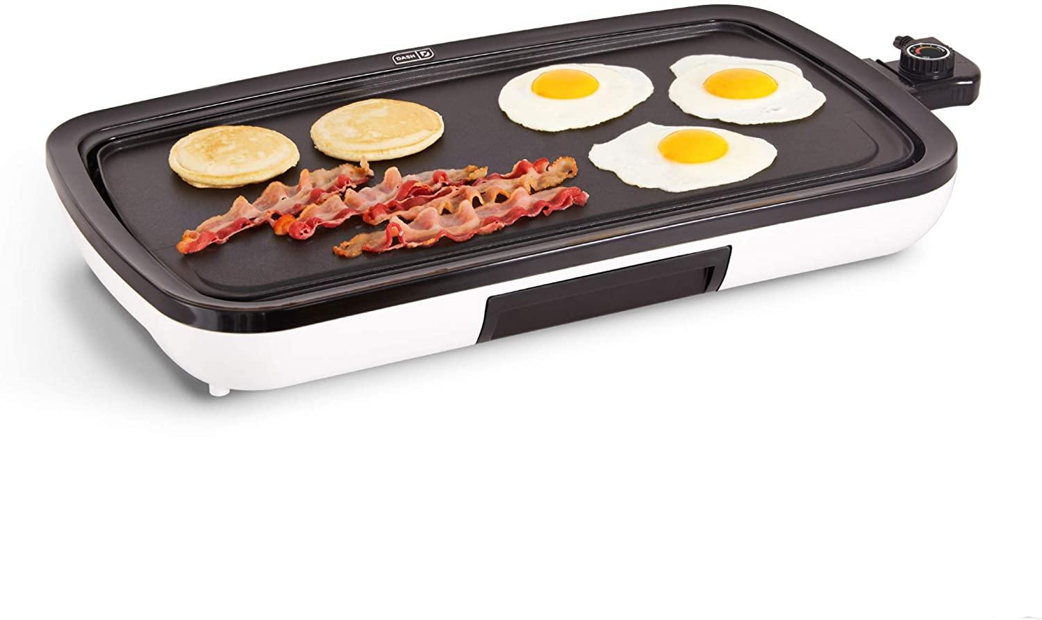 DASH DEG200GBRD01 Everyday Nonstick Electric Griddle for Pancakes, Burgers, Quesadillas, Eggs & other on the go Breakfast - JOY2ESpree