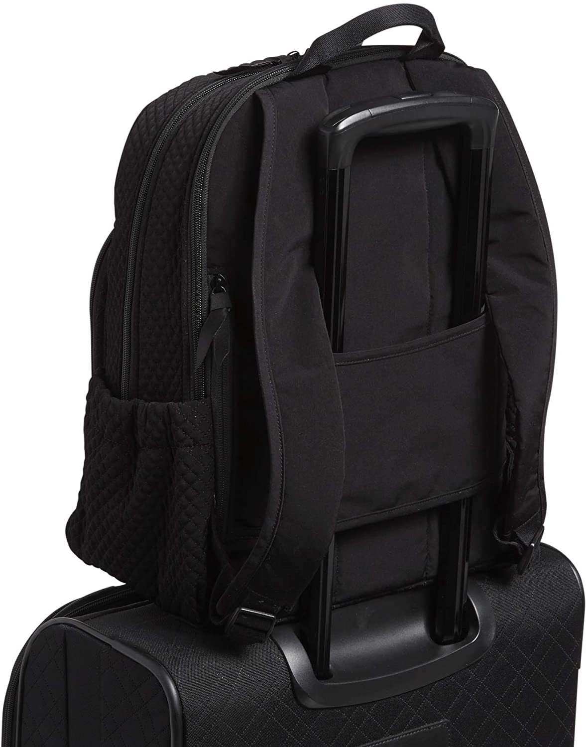 Vera Bradley Women's Microfiber Campus Backpack, Classic Navy, One Size
