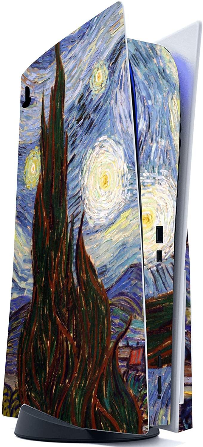 PlayVital Orange Star Universe Full Set Skin Decal for PS5 Console Disk Edition - JOY2ESpree