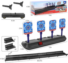 
                        
                          गैलरी व्यूवर में इमेज लोड करें, STOTOY Electronic Targets for Nerf Guns, Running Shooting Target Scoring Auto Reset Digital Targets with Track, Practice Toys with Moving and Static Modes,Toy for Kids-Boys &amp; Girls
                        
                      