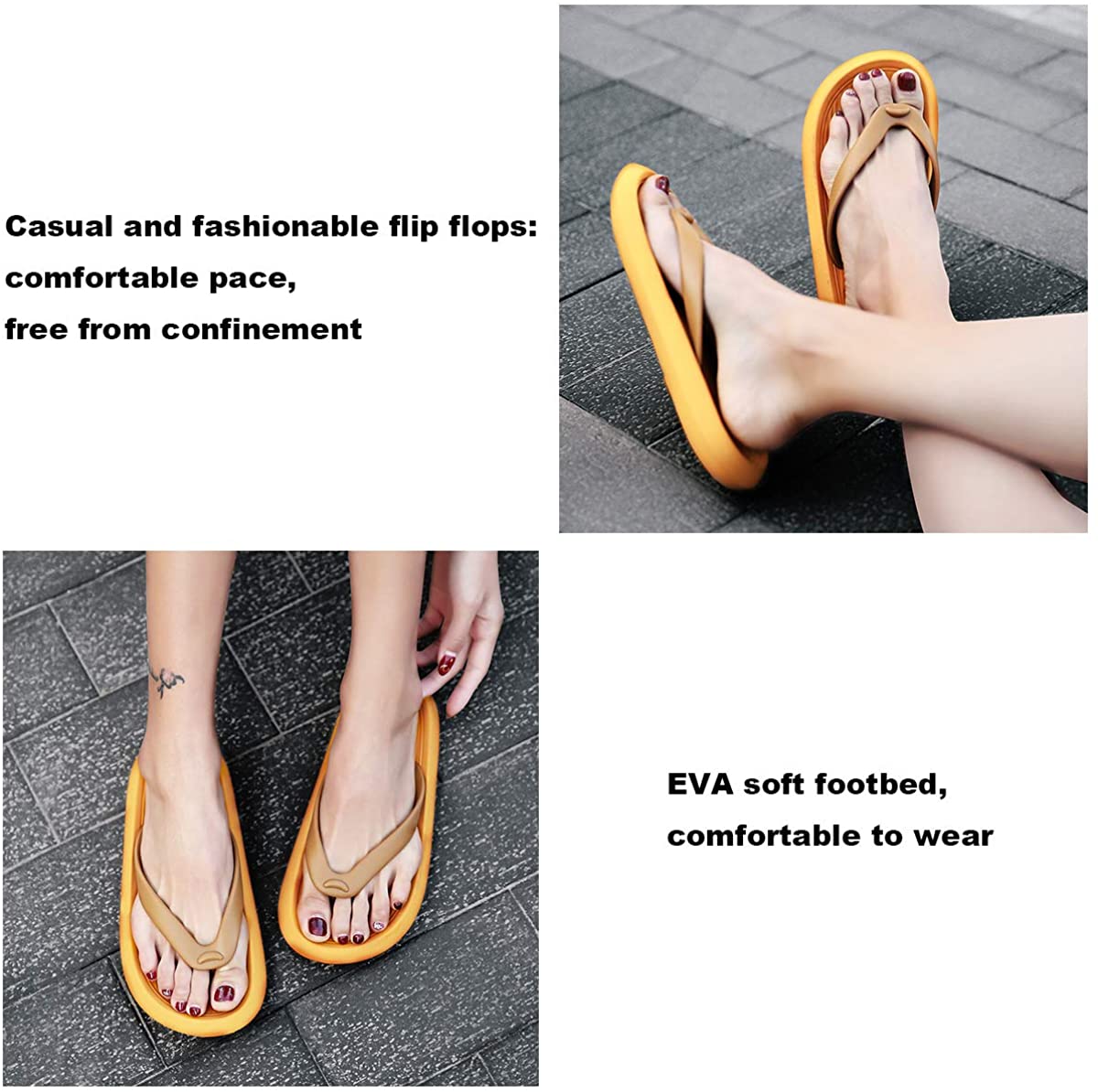 ChayChax Men’s Women’s Flip Flops Lightweight Thong Sandals Summer Beach Pool Shower Slippers