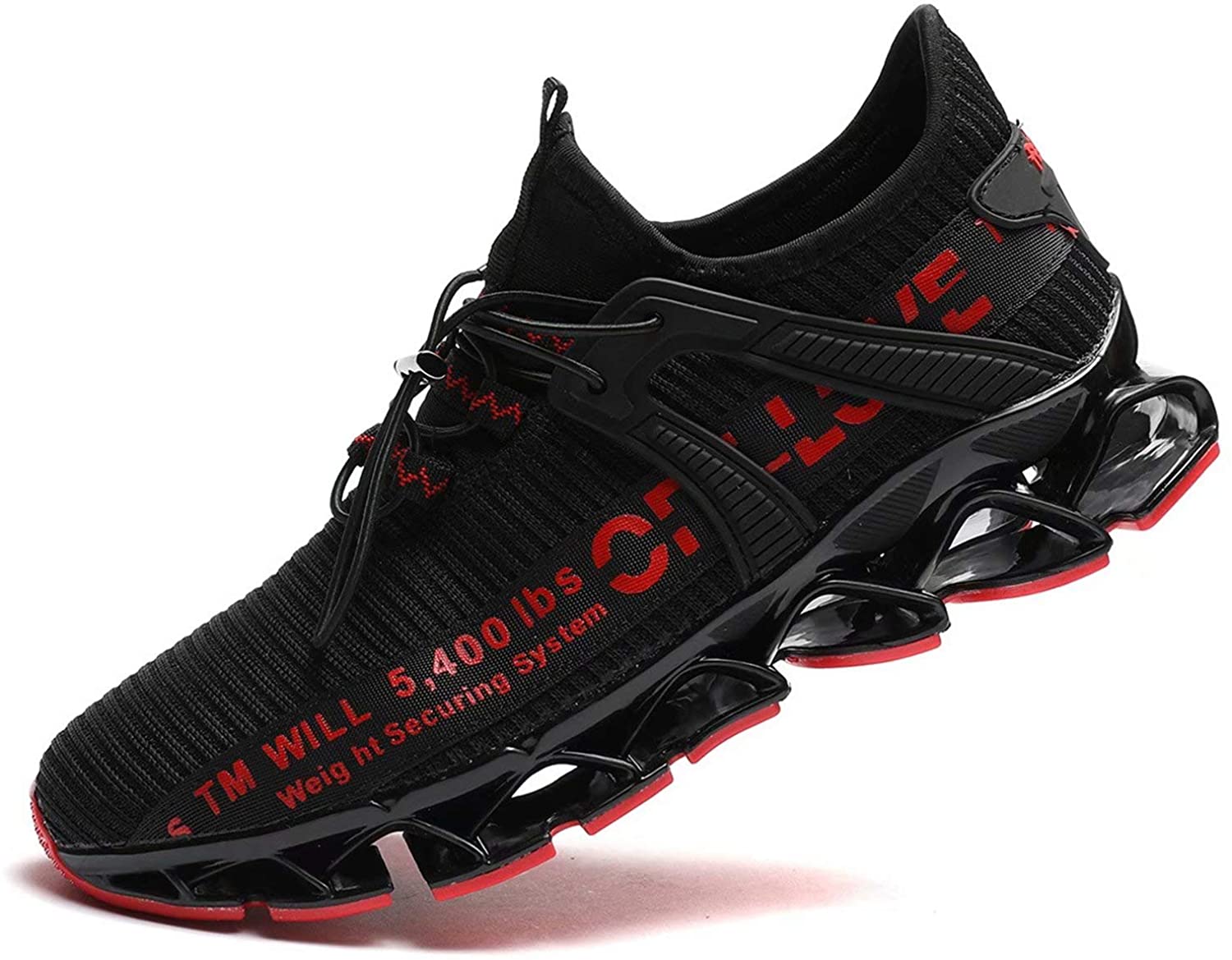Pozvnn Mens Blade Sneakers Athletic Running Shoes Non Slip Walking Fashion Tennis Shoes