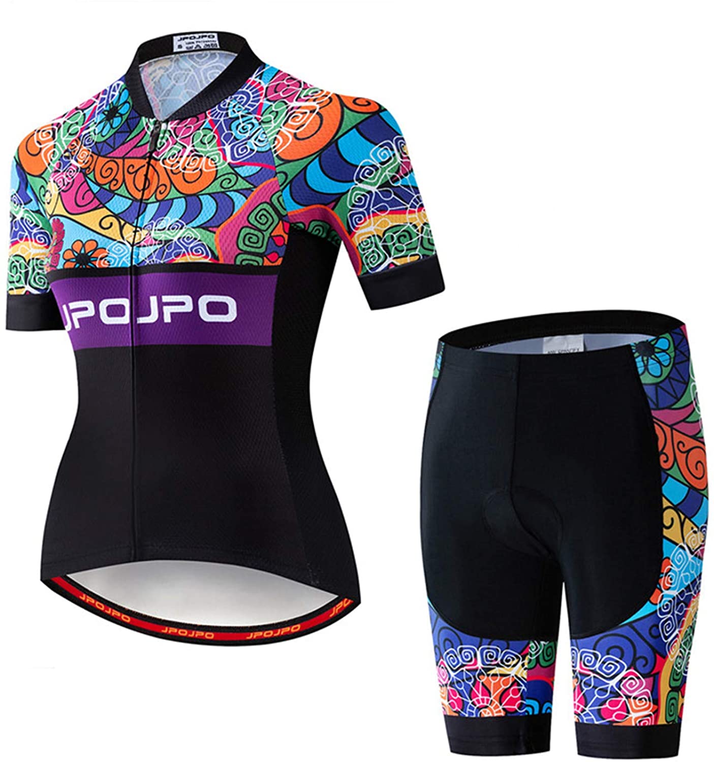 Women's Cycling Clothing Short Sleeve Bike Jersey Sets Bib Shorts Summer Cycling Sets Reflective