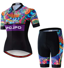 
                        
                          Muat gambar ke penampil Galeri, Women's Cycling Clothing Short Sleeve Bike Jersey Sets Bib Shorts Summer Cycling Sets Reflective
                        
                      