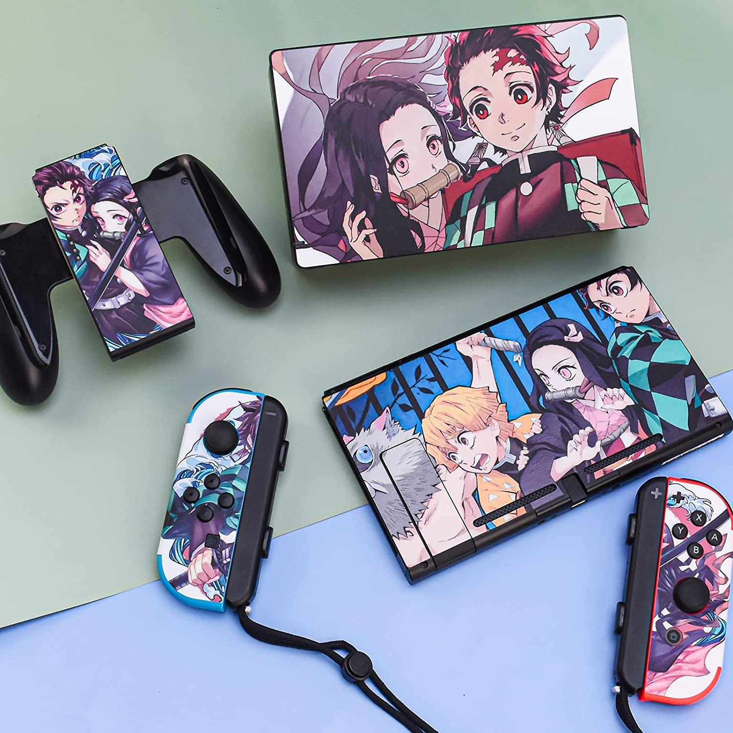 DLseego Switch Skin Sticker Pretty Pattern Full Wrap Skin Protective Film Sticker Compatible with Nintendo Switch- Cute Cat - JOY2ESpree