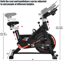
                        
                          將圖片載入圖庫檢視器 Houssem Indoor Cycling Bike, Stationary Exercise Bike for Home Gym, Workout Flywheel Bicycles, Belt Drive, Resistance Adjustment - JOY2ESpree
                        
                      