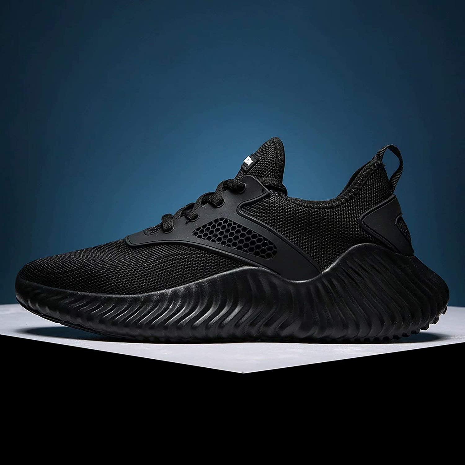 KEEZMZ Men's Running Shoes Fashion Breathable Sneakers Mesh Soft Sole Casual Athletic Lightweight