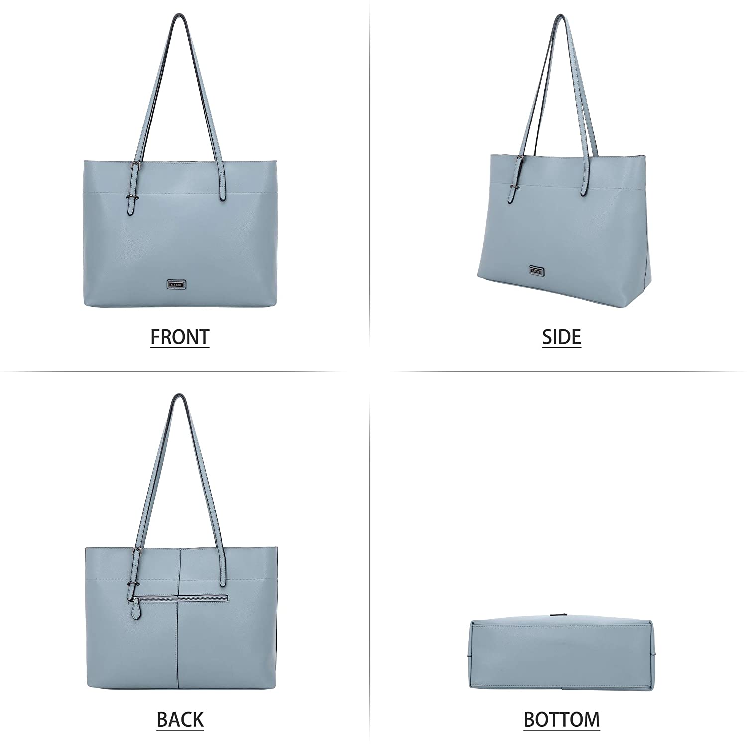 K.EYRE Women's Soft Faux Leather Tote Bag Purse Handbags Wallet Tote Shoulder Bag Purse Large Capacity
