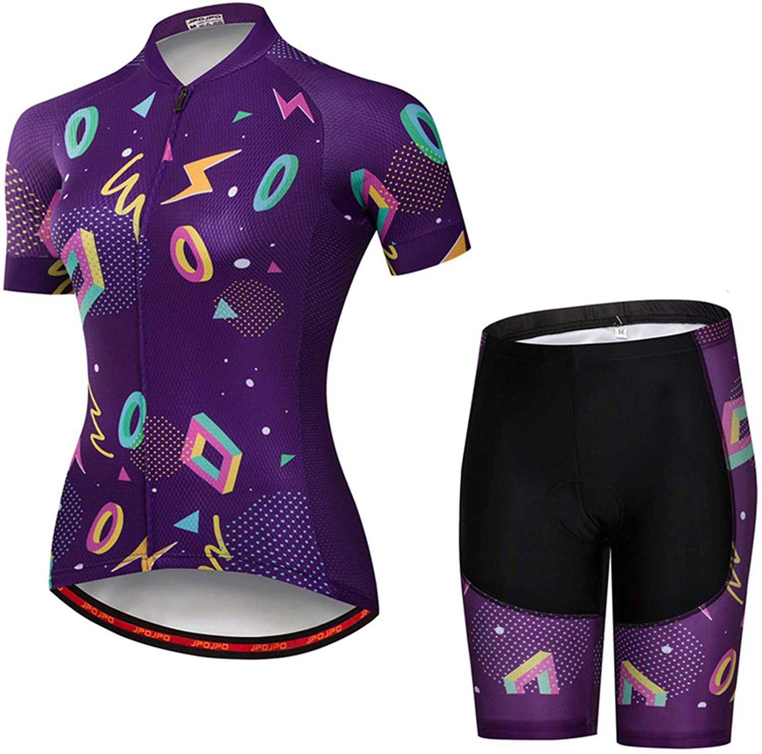 Women's Cycling Clothing Short Sleeve Bike Jersey Sets Bib Shorts Summer Cycling Sets Reflective