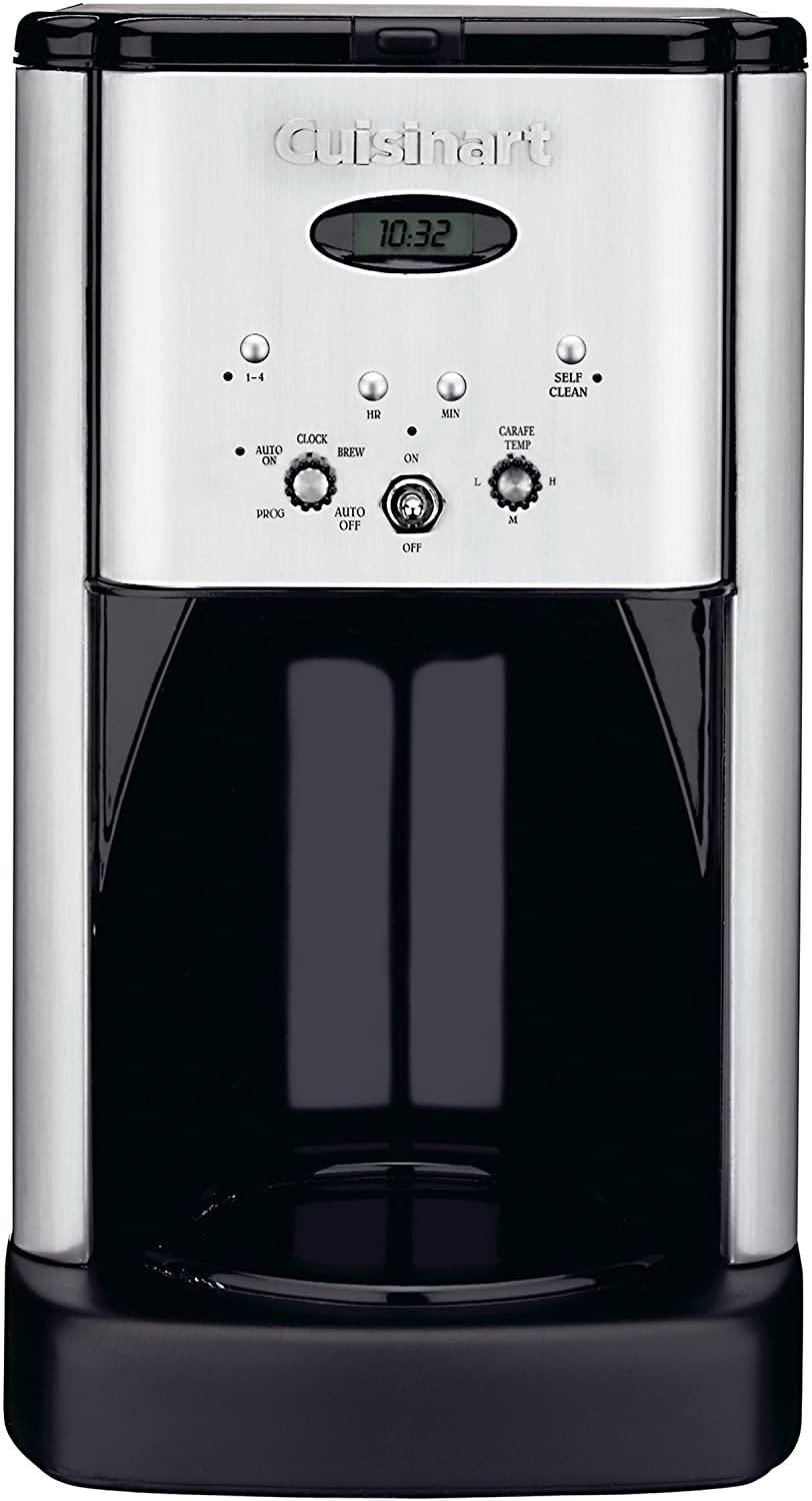 Cuisinart DCC-1200 Brew Central 12 Cup Programmable Coffeemaker, Black/Silver - JOY2ESpree