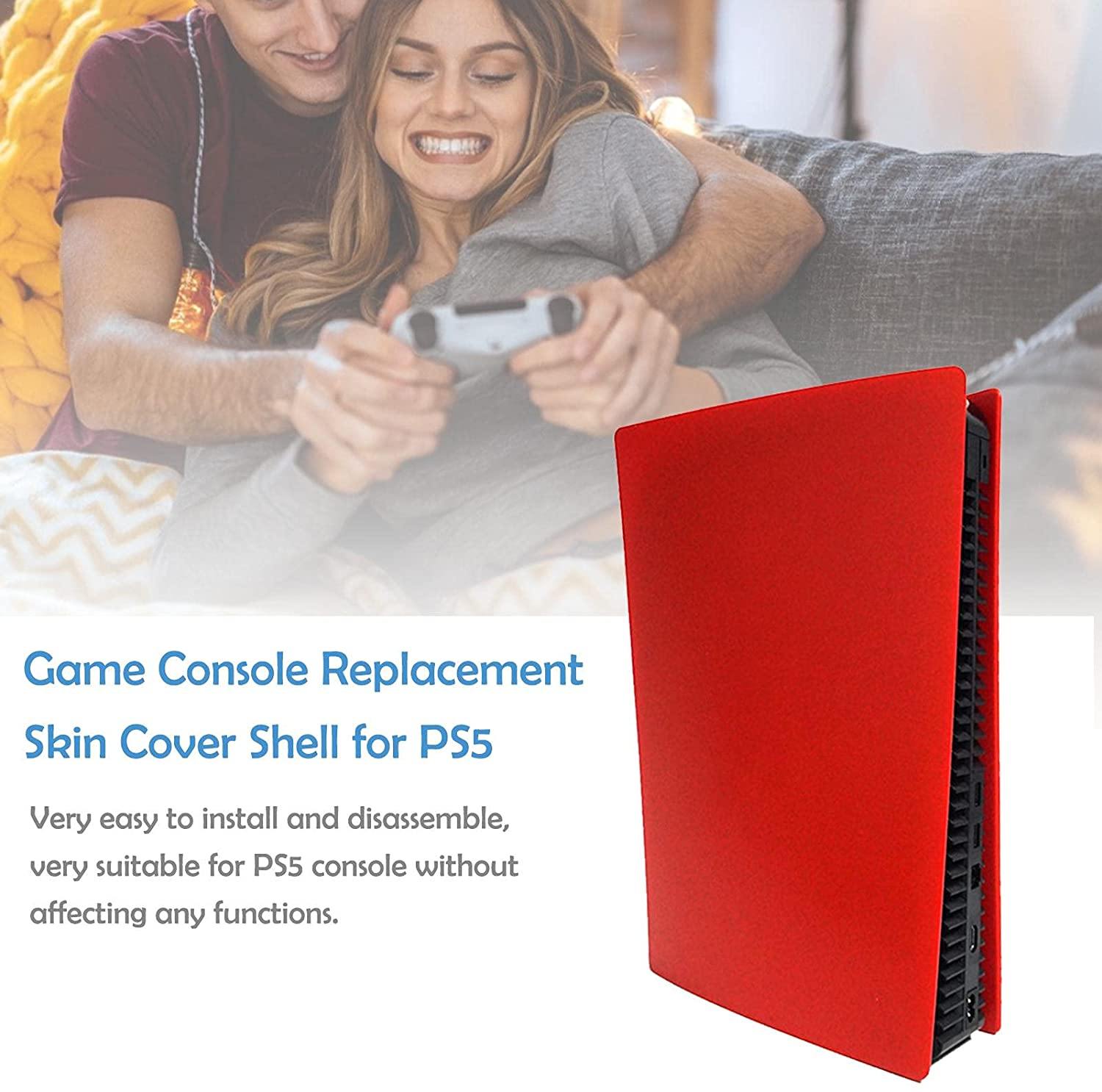 PS5 Console Replacement Plate, Game Case Skin Cover Shell Prevent Dust and Scratches for Digital Version (Blue: Actual Face Plates, Not Just A Decal) - JOY2ESpree