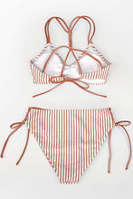 
                        
                          Load image into Gallery viewer, CUPSHE Women's Back Braided Straps Reversible Bottom Strappy Lace Up Bikini Sets
                        
                      