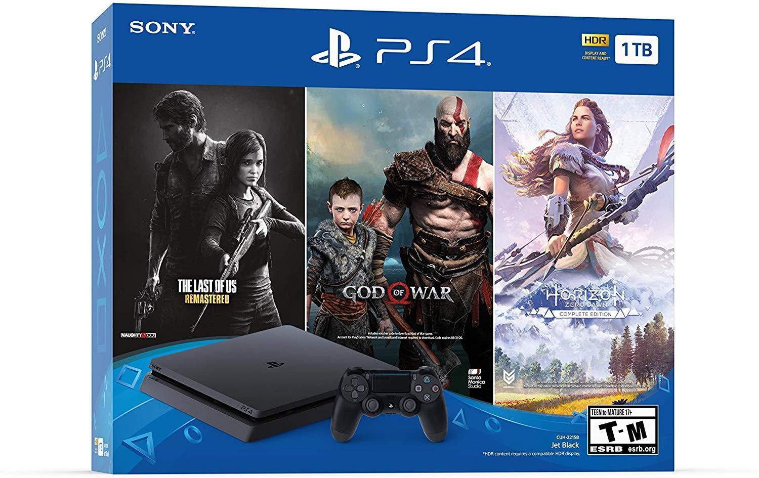 Newest Flagship Sony Play Station 4 1TB HDD Only on Playstation PS4 Console Slim Bundle - JOY2ESpree
