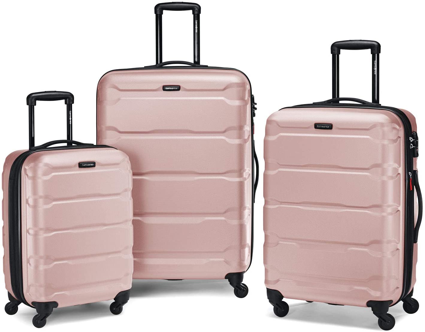 Samsonite Omni PC Hardside Expandable Luggage with Spinner Wheels, Black, Carry-On 20-Inch